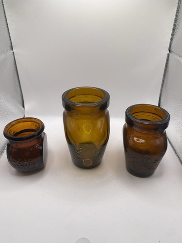 Edwardian oxo and marmite jars - and,