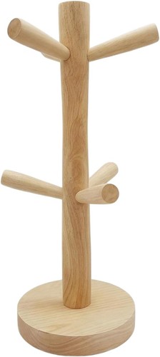 Wooden mug tree - with, 6