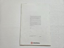 VAUXHALL NOVA ASTRA CAVALIER CARLTON SENATOR PRICE LIST SALES BROCHURE 1990