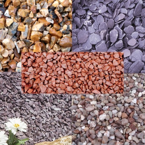 25kg bag decorative red gravel - red,