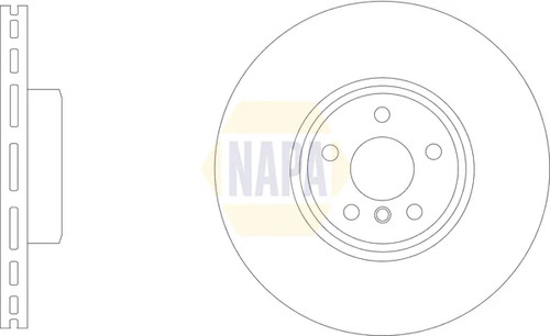 Brake disc single - disc, vented