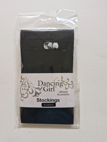 Extra large black stockings - black,