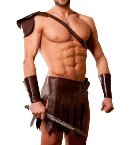 Genuine leather gladiator - leather,