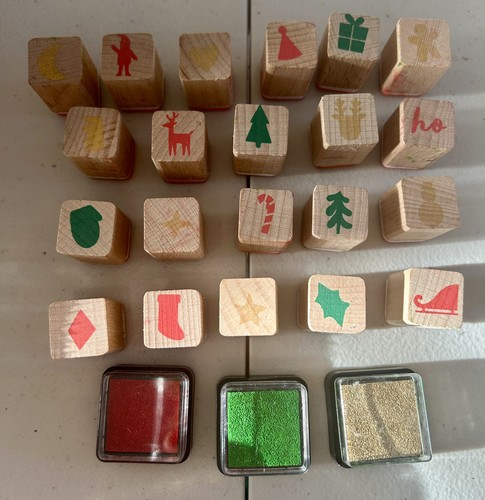 Set mini wooden christmas - mini,
