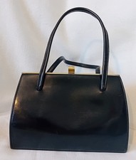Vintage Black Handbag Leather