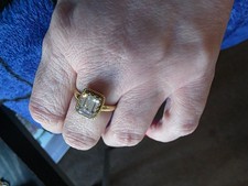 Diamonique  Emerald Cut Frame