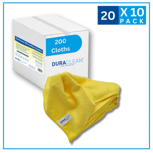 Yellow microfibre cloths - yellow,