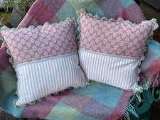 2 square cushion covers -