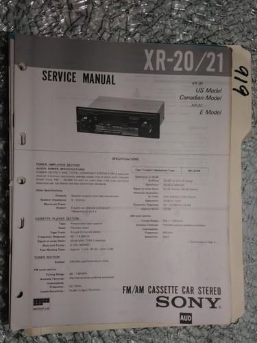 Sony service manual - sony,
