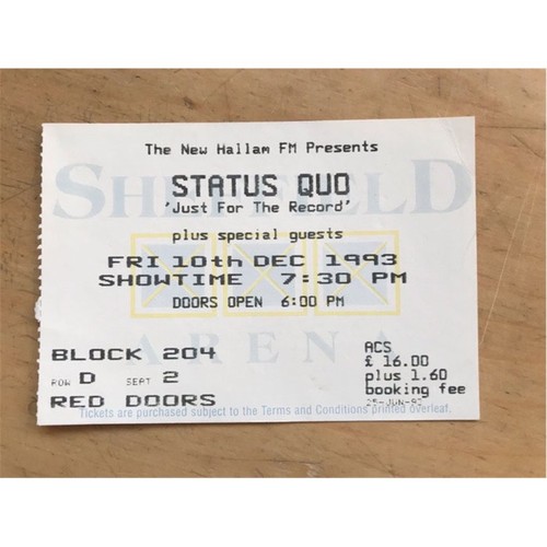 Status quo sheffield arena - sheffield,