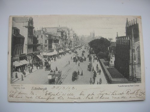 Edinburgh postcard princes - -,