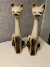 A Pair Of Retro Siamese, Cats