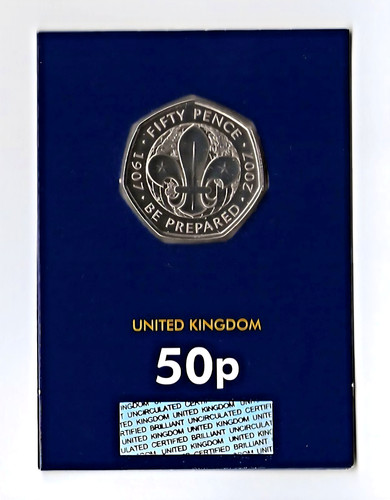 2019 scouts fifty pence - pence, coin
