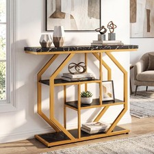 Console Table, 4-Tier Faux