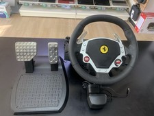 Ferrari F430 force Thrustmaster Black Steering Wheel & PC Pedals Gaming