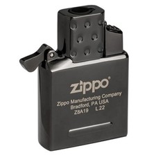 Zippo Single Flame Butane Black Refillable Lighter Insert New Easy light