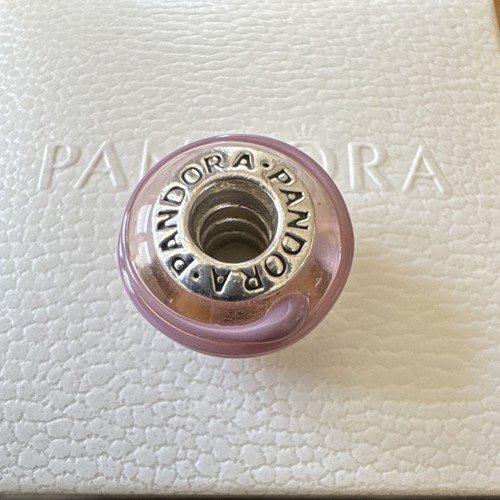 Pandora pink swirl murano - pink,