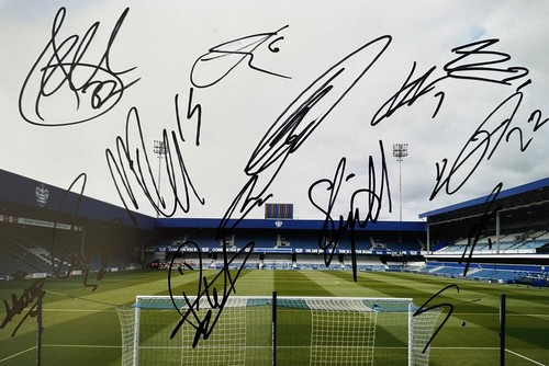 Qpr hand signed photo by - signed, a4