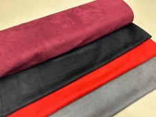 Black suede stretch upholstery - suede,