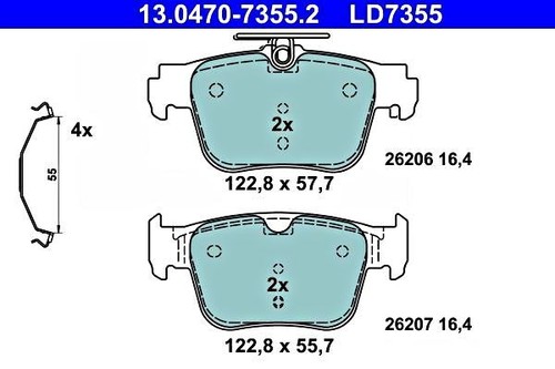 Disc brake pad - disc,