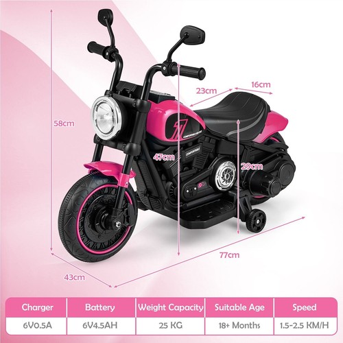 Kids ride motorcycle - 6v, ride-on