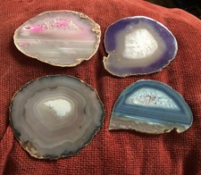 4 x Agate Slice, Agate Geode Slice,Agate Slice Polished