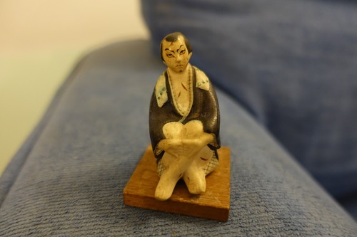 Vintage unglazed porcelain