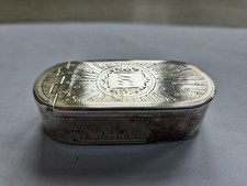 Georgian Silver Snuff Box / vinaigrette conversion by Thomas Wilmore 1821/22