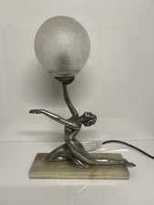 Beautiful art deco lady - beautiful, lamp