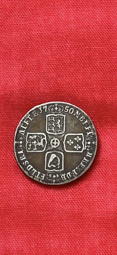1750 george silver sixpence - ii,