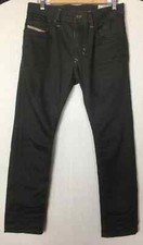 Diesel THAVAR Dark Plain Wash Slim Skinny Charcoal Grey Men's Jeans - W30 L30