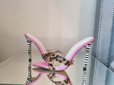 Ladies Unique Pink Animal Print High Heels