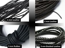 Leather  Cord 1mm, 2mm, 3mm