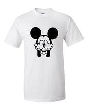 Funny Fairy Tale Inspired Micke y mouse f*** off rude offensive festival T shirt