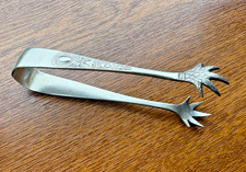 Vintage EPNS Sugar Tongs Claw