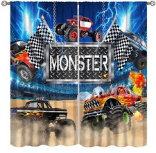 Monster Truck Curtains for