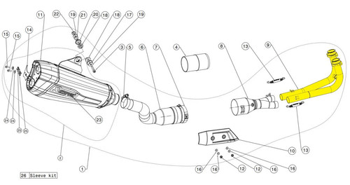 Akrapovic header kit stainless - akrapovic,