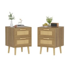 2 Pcs Bedside Table Nightstand