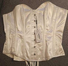 Corset Story White Satin Shiny