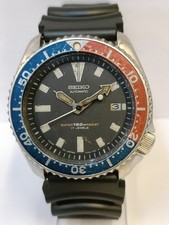 VINTAGE SEIKO AUTOMATIC 17J PATINA BLACK DIAL 7002-700J JAPAN MEN'S WORKING
