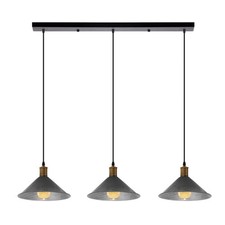 3 Way Ceiling Pendant Light Fixture Metal Shades E27 Kitchen Island Retro Lamp