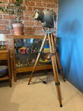 VINTAGE Original Strand Patt 23 Theatre Stage Spot Light Lamp & Tripod REWIRED