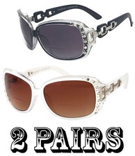 Rhinestones Womens Bifocal