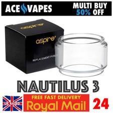 ASPIRE NAUTILUS 3 Bubble Bulb Glass Piece Replacement Pyrex Tank Tube Fatboy 