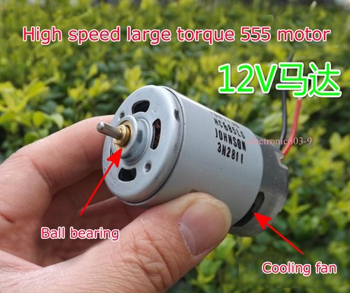12v 6000 12000rpm 555 dc - 6v-12v, 6000-12000rpm
