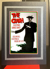 The Clash Greeting  card hand made from original Clash Christmas gig poster 