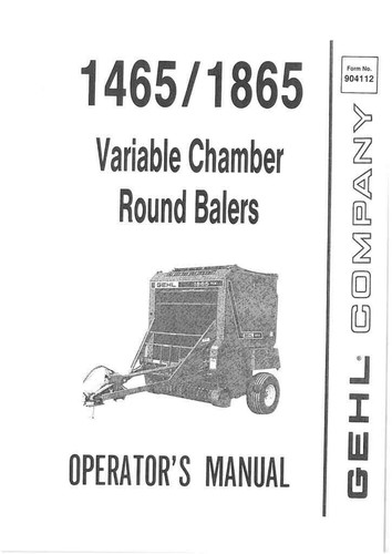 Gehl variable chamber - variable,