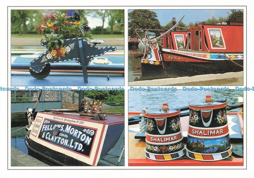 D250877 canal narrow boats - narrow,