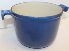 Le Creuset Fondue Pot only   Cast Iron - blue finish
