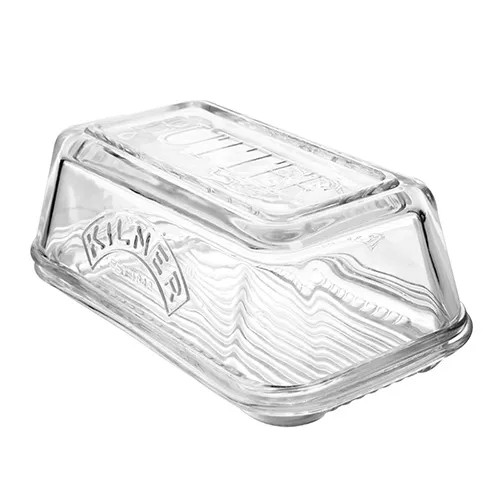 Kilner glass butter dish - glass,